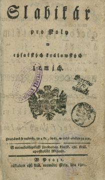 Slabikář 1801