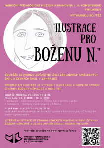 Leták výtvarné soutěže „Ilustrace pro Boženu N“