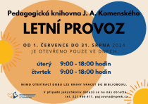 Letní otevírací doba Pedagogické knihovny J.A.K.