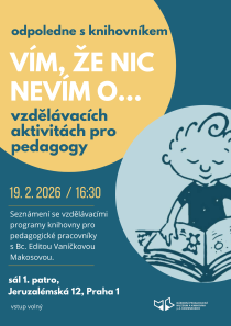 Vím, že nic nevím o… vzdělávacích aktivitách PK pro pedagogy