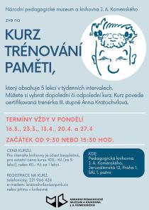 plakát k akci: Kurz trénování paměti